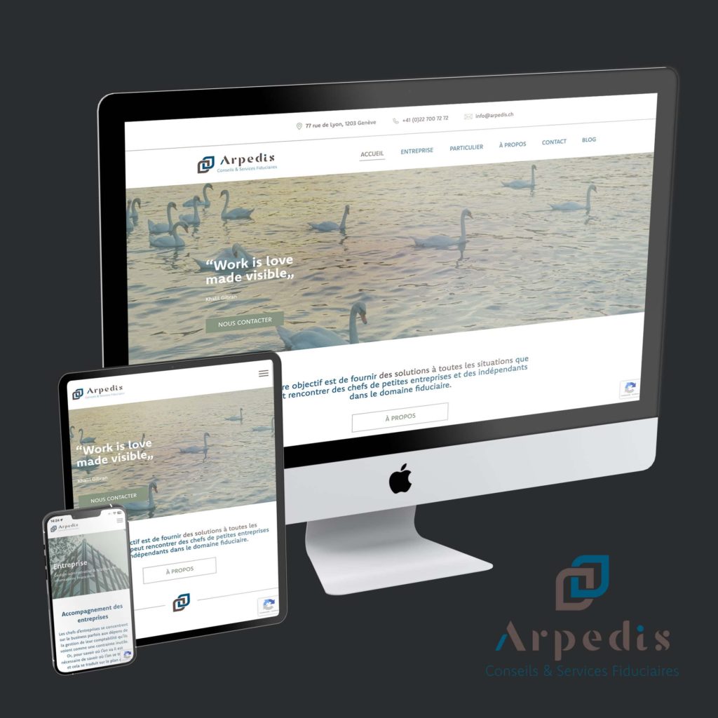 Arpedis, Neugestaltung der Website