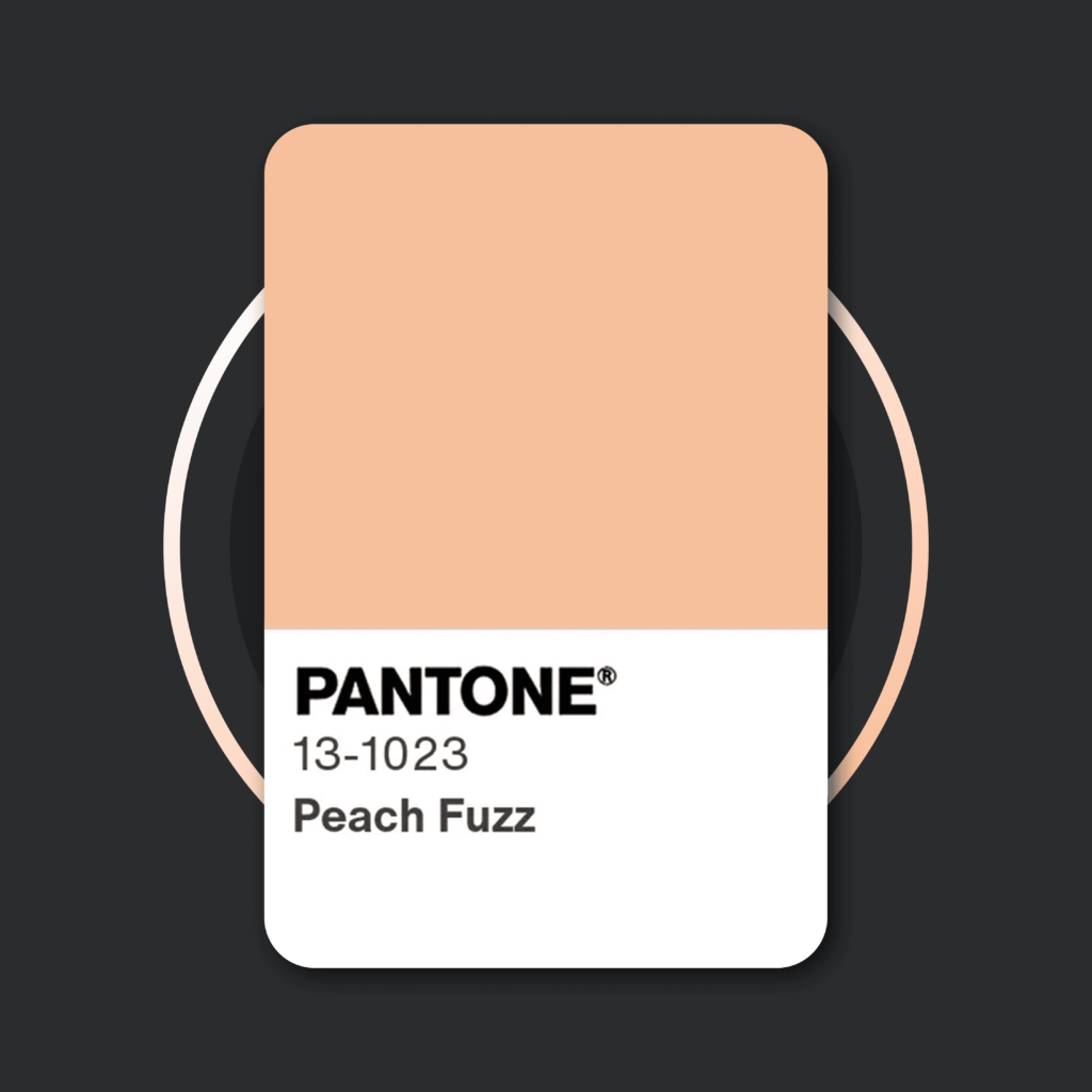 Peach Fuzz, couleur Pantone 2024